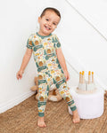 Zweiteiliges, kurzärmliges Pyjama-Set mit Marienkäfern