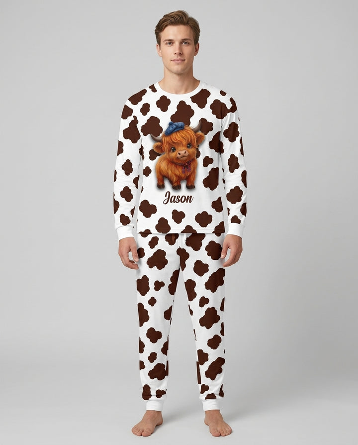 Cozy Moo Dreams Bamboo Men's Pajama Set