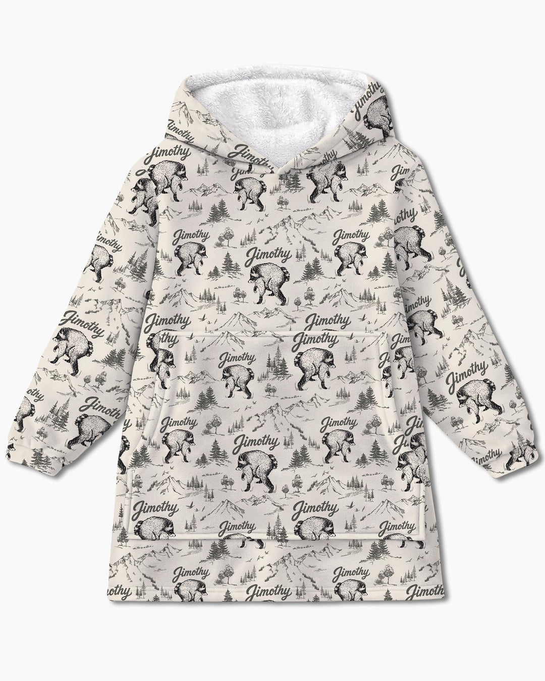 Benutzerdefinierter Bambus-Deckenhoodie (Vorlage)