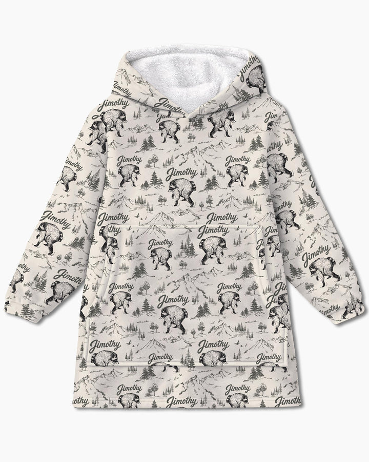 Benutzerdefinierter Bambus-Deckenhoodie (Vorlage)