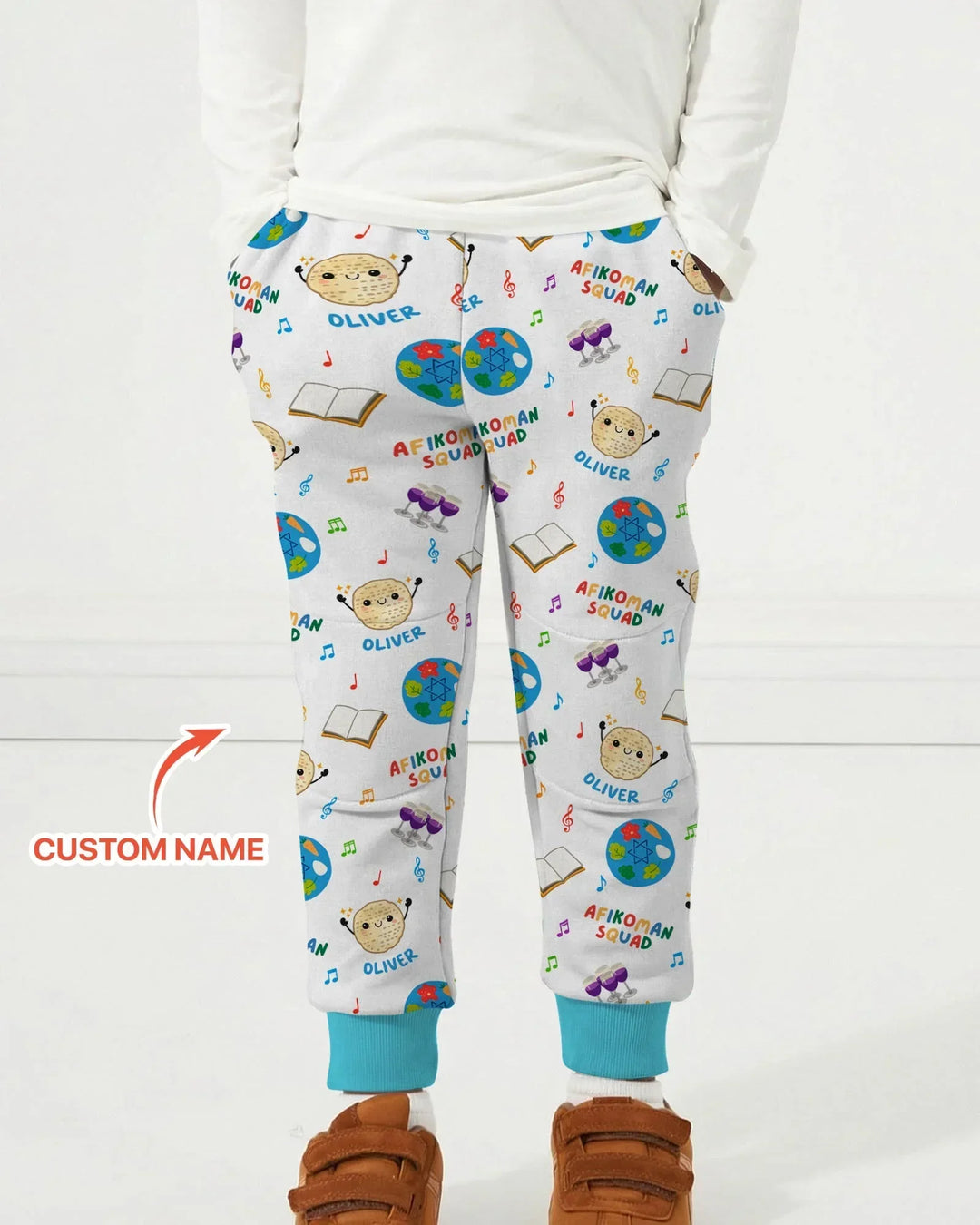 Custom Name Passover Afikoman Squad Bamboo Jogger