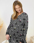Midnight Cat Parade Bamboo Women Pajama Set