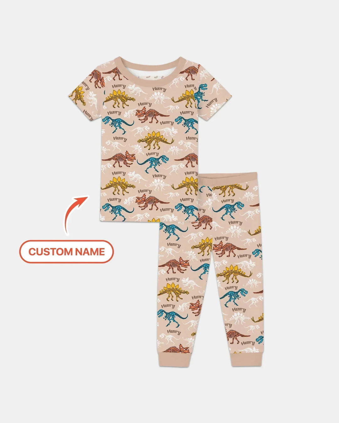 Zweiteiliges, kurzärmliges Pyjama-Set mit Marienkäfern
