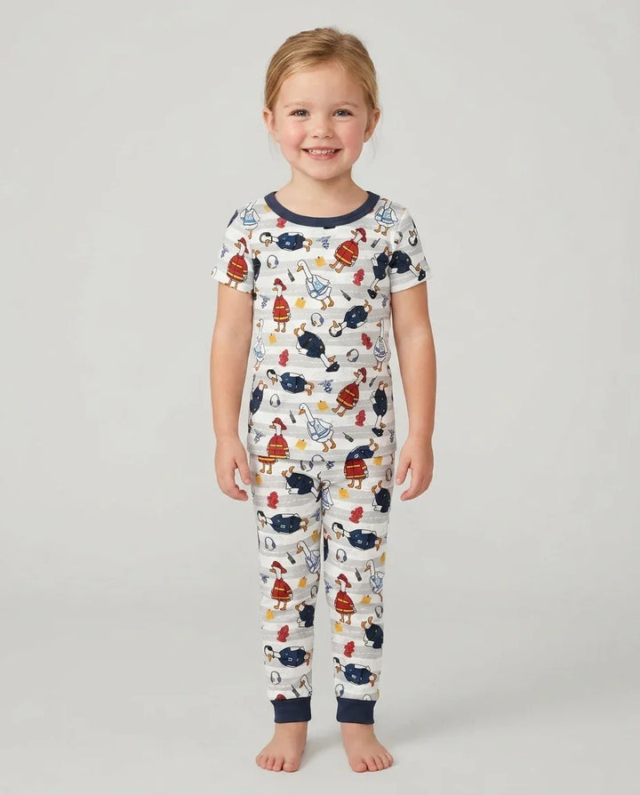 Rescue Goose Squad Bamboo Two Piece Short Sleeve Pajama Set