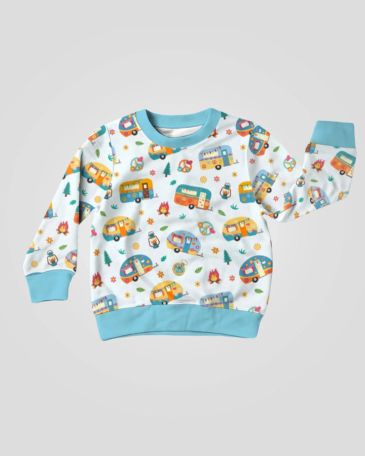 Happy Little Camper Bamboo Crewneck Sweatshirt