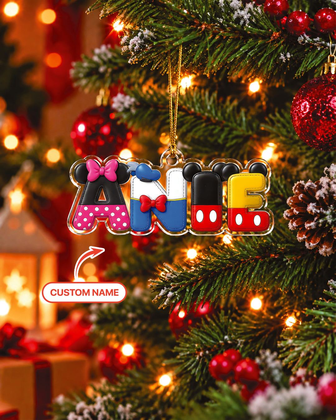Magical Character Name Keepsake Personalized 1-Side Photo Acrylic Ornament