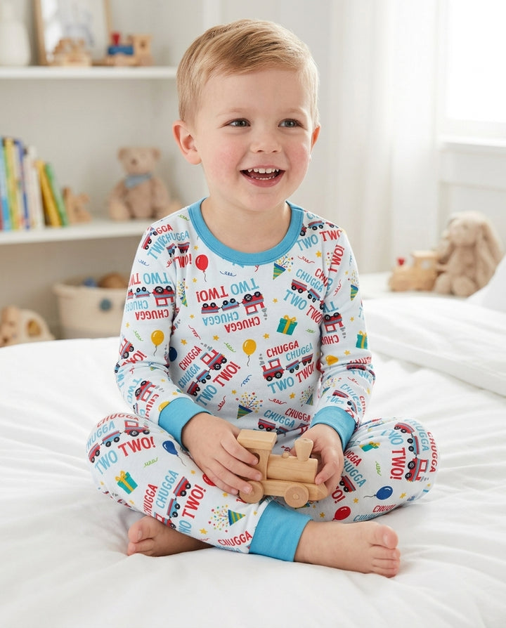 Chugga Chugga Two Bamboo Two Piece Long Sleeve Pajama Set
