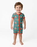 Atomic Santas in Space Bamboo Shorty Zippy