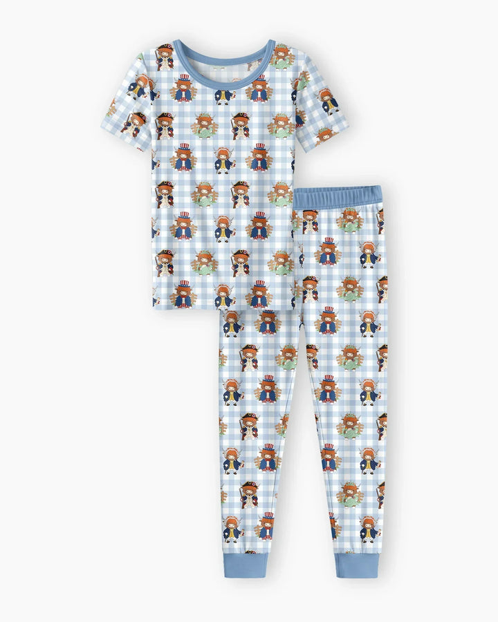 Zweiteiliges, kurzärmliges Pyjama-Set mit Marienkäfern