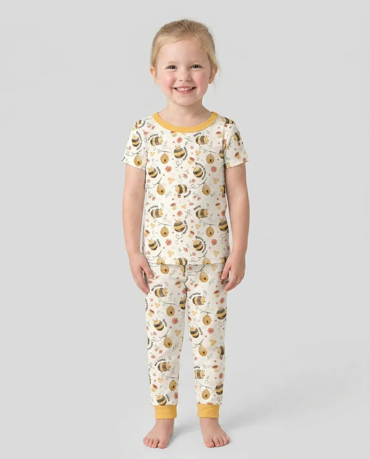 Zweiteiliges, kurzärmliges Pyjama-Set mit Marienkäfern