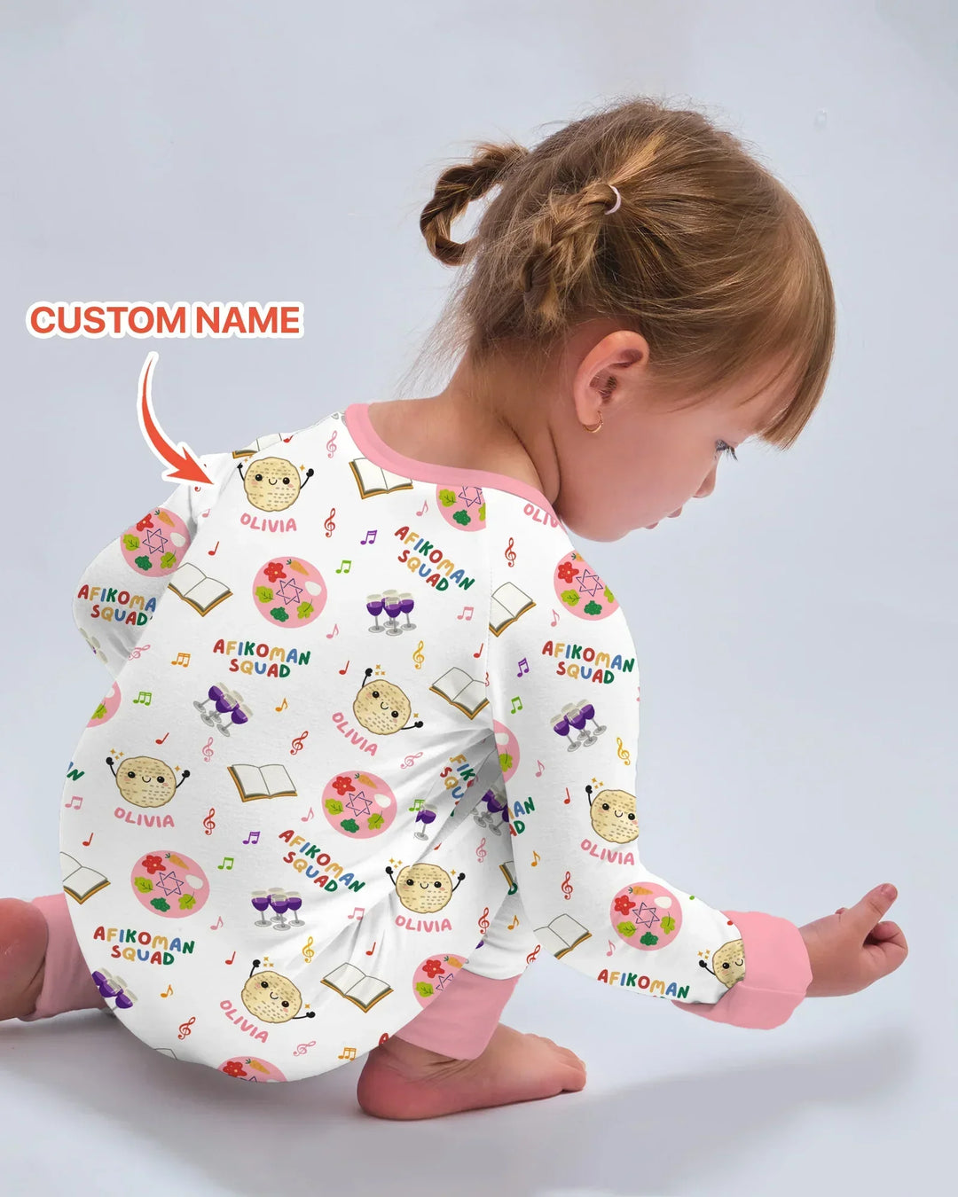 Custom Name Passover Afikoman Squad Bamboo Convertible Zippy