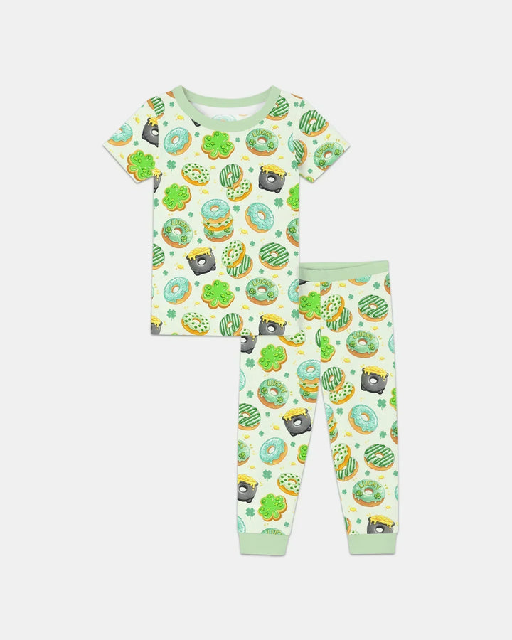 Zweiteiliges, kurzärmliges Pyjama-Set mit Marienkäfern