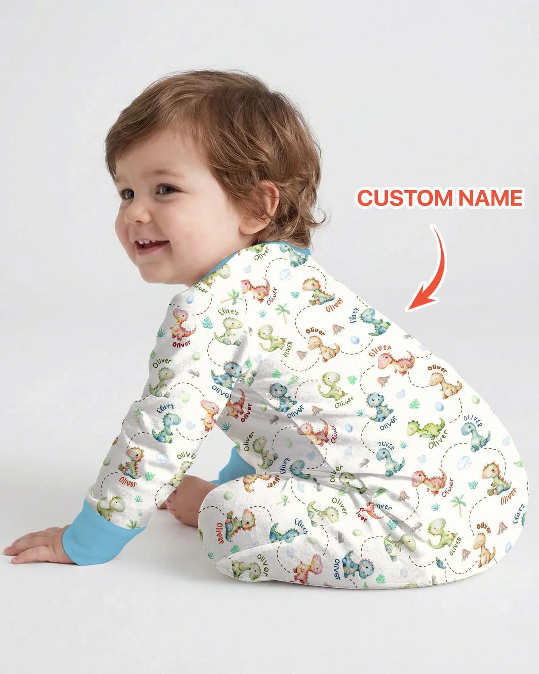 Personalized Dino Friends Bamboo Convertible Zippy