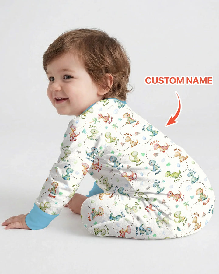 Personalized Dino Friends Bamboo Convertible Zippy