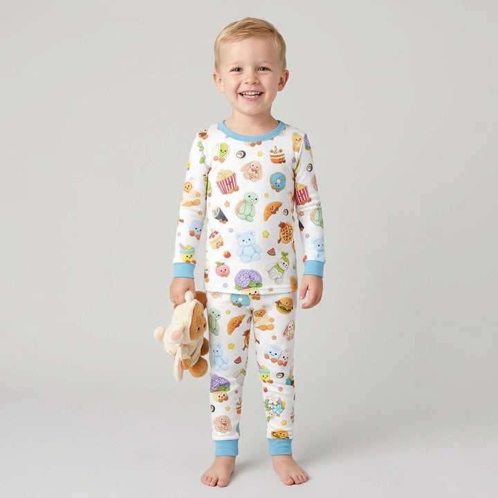 Kawaii Jellycat Bamboo Two Piece Long Sleeve Pajama Set