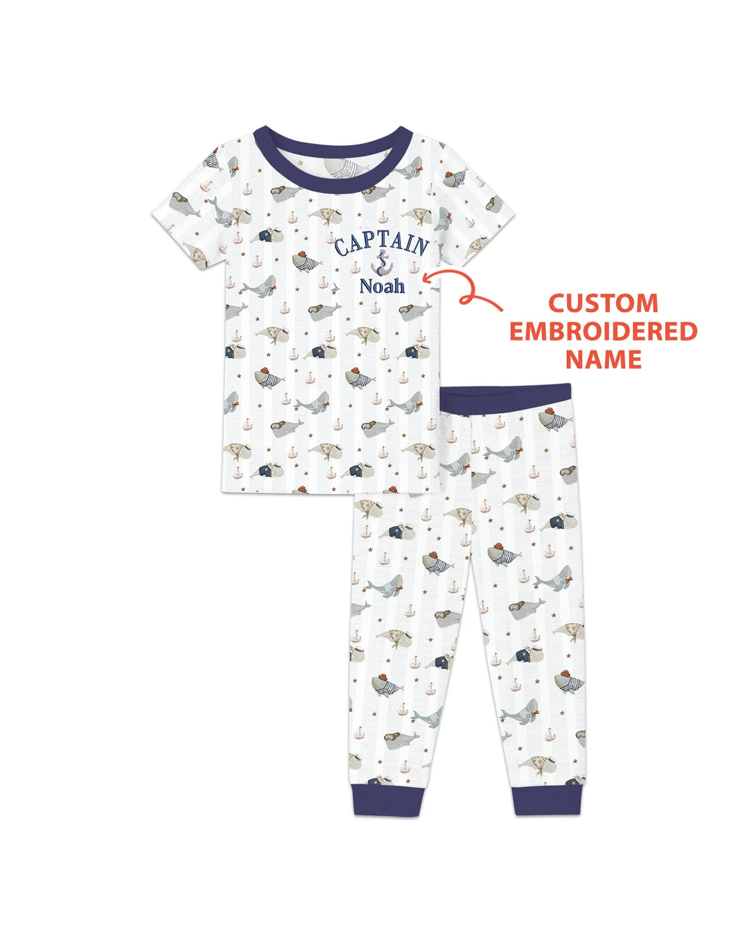 Zweiteiliges, kurzärmliges Pyjama-Set mit Marienkäfern