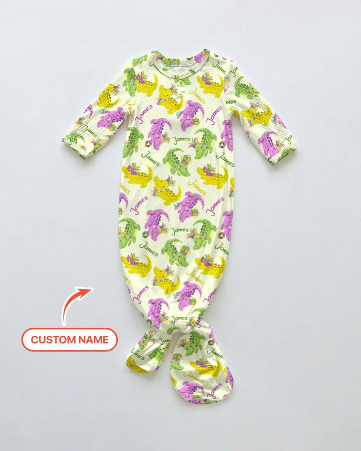 Kleid mit einfarbigem Knoten