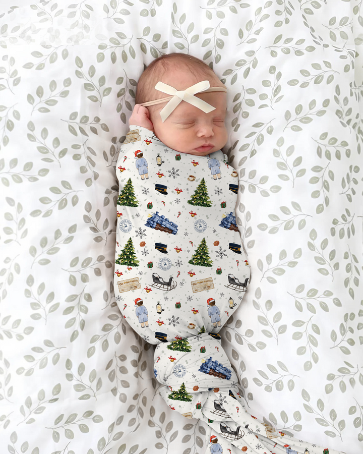 North Pole Adventure Bamboo Swaddle Blanket