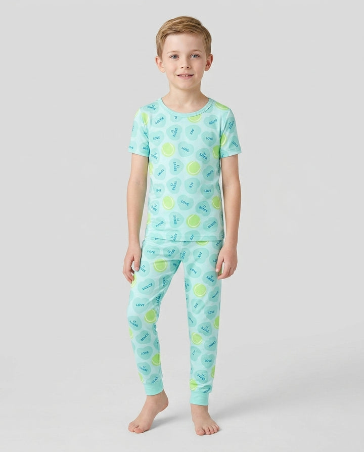 Zweiteiliges, kurzärmliges Pyjama-Set mit Marienkäfern
