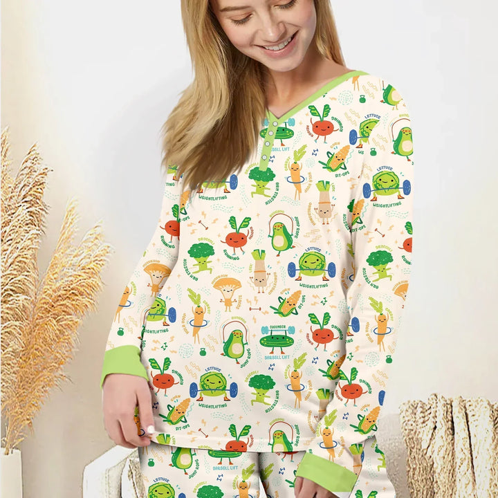 Vorlage für individuelles Damen-Pyjama-Set