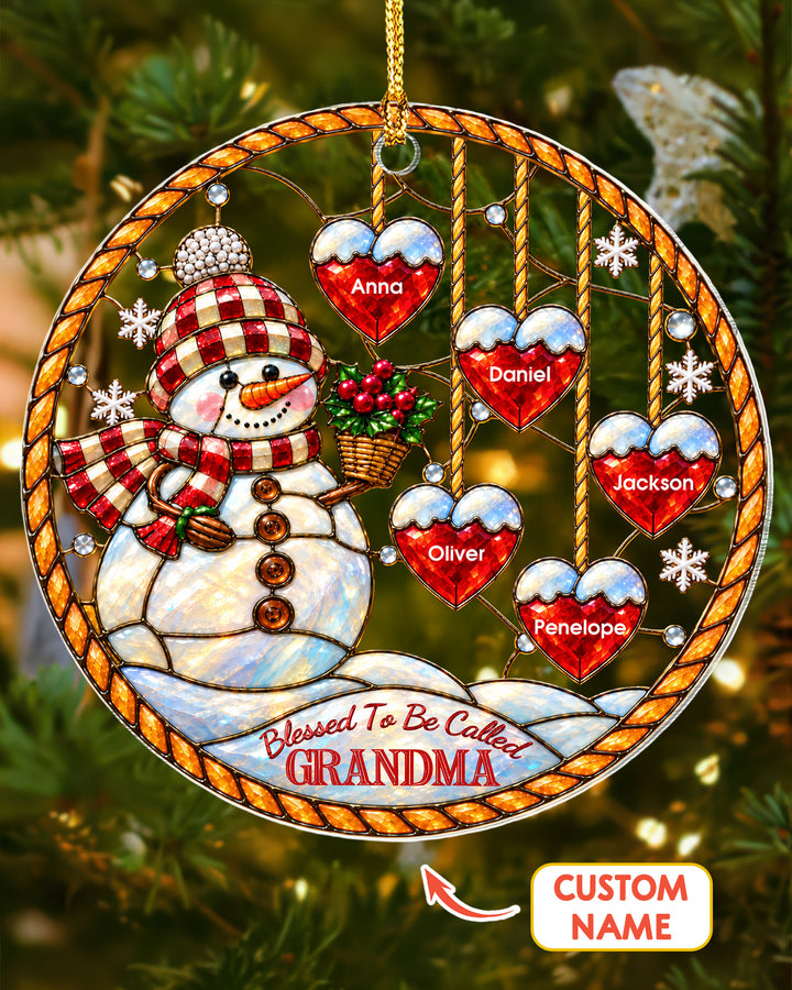 Blessed To Be Called Grandma/ Nana/.... - Personalized Acrylic Ornament