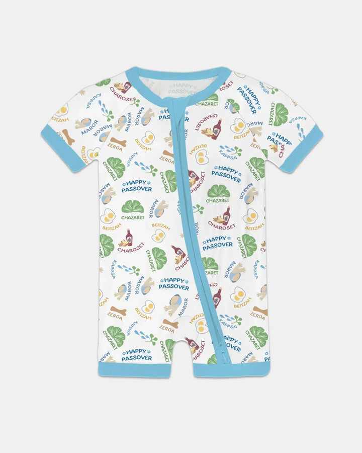 Happy Passover Matching Family Bamboo Shorty Zippy