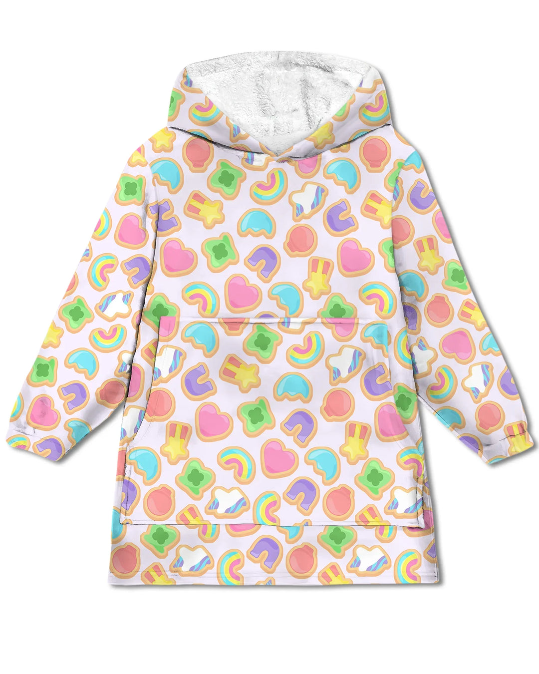 Lucky Marshmallow Cookies Bamboo Blanket Hoodie