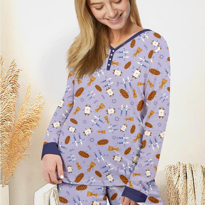 Vorlage für individuelles Damen-Pyjama-Set