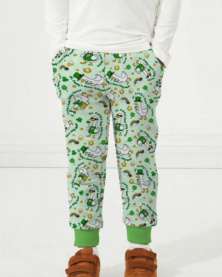 St. Patrick's Day Silly Goose Bamboo Jogger