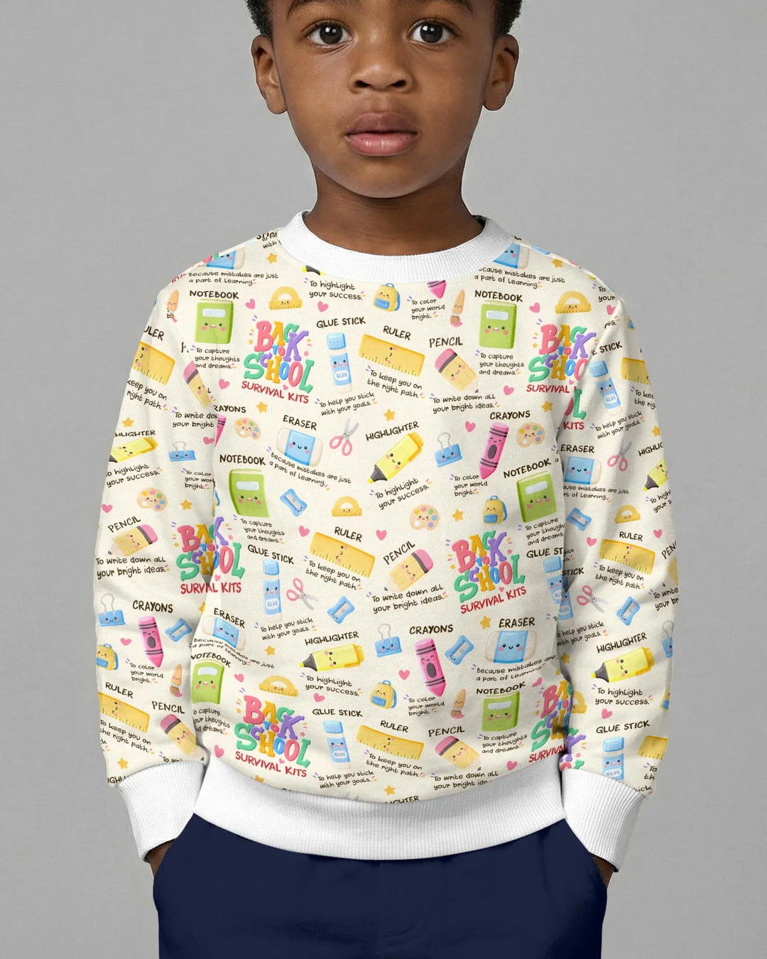 Sweatshirt mit Rundhalsausschnitt aus Bambusfaser