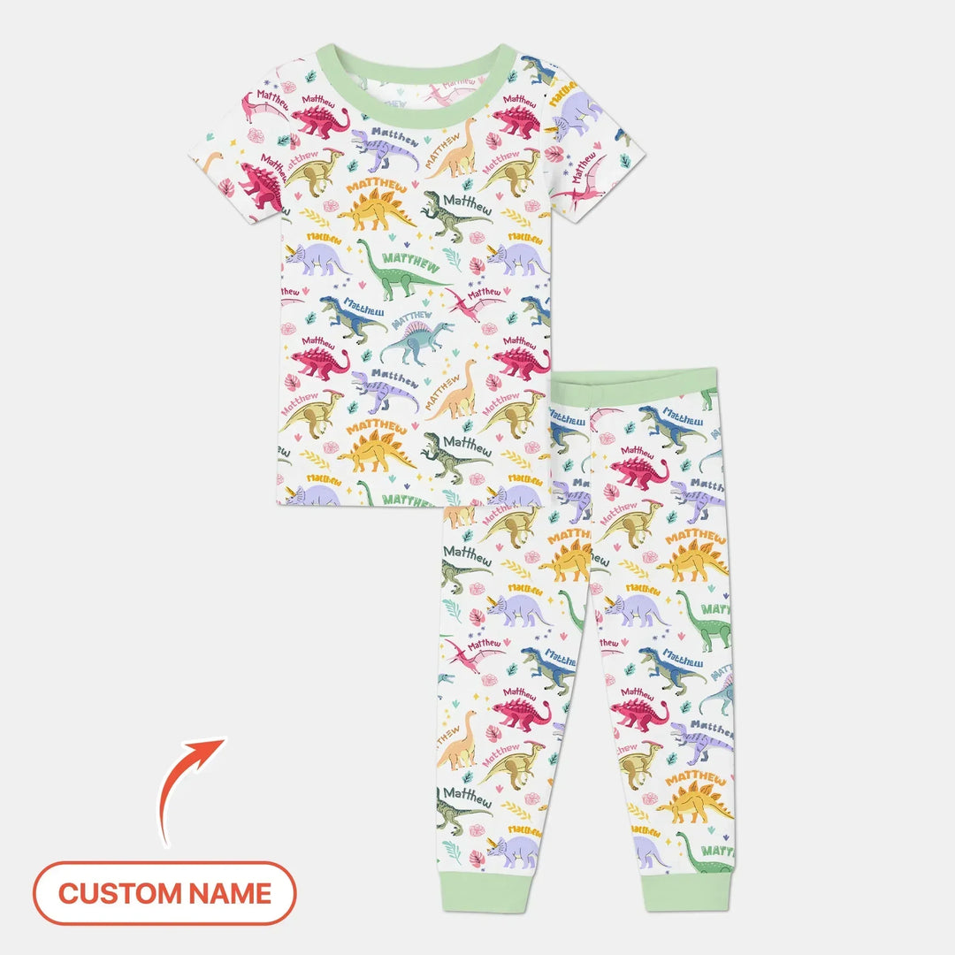Zweiteiliges, kurzärmliges Pyjama-Set mit Marienkäfern