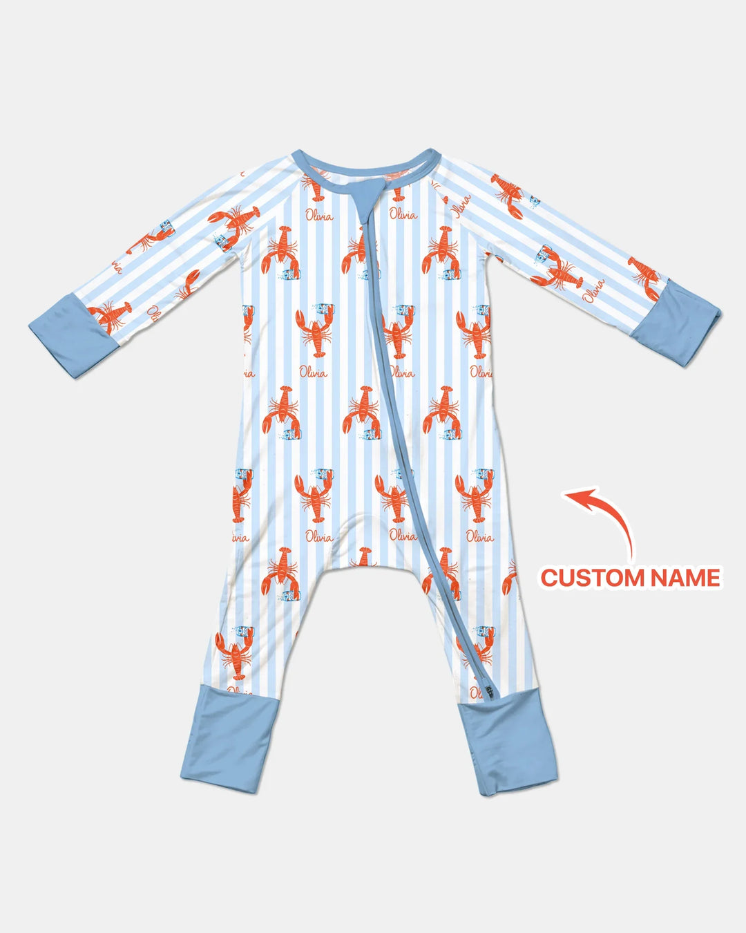 Custom Name Crawfish Beer Season Bamboo Convertible Zippy