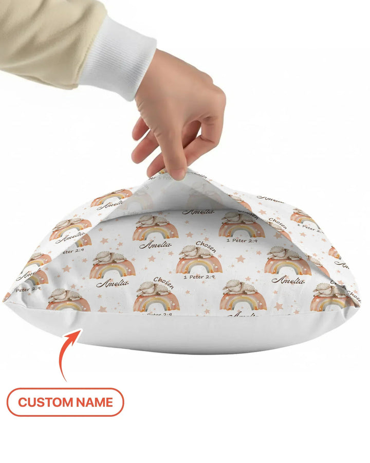 Chosen As His Own Custom Name Bamboo Pillow Case
