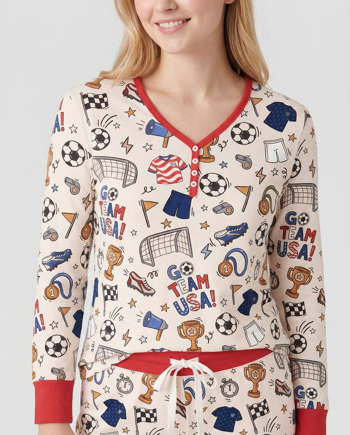 Vorlage Bambus Damen Pyjama Set