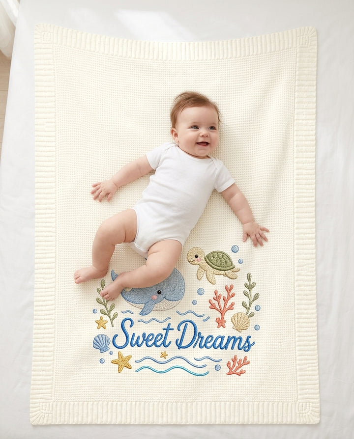 Sweet Dreams Baby Cotton Blanket