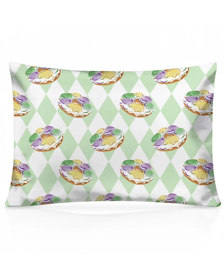 Mardi Gras Donut Bamboo Pillow Case