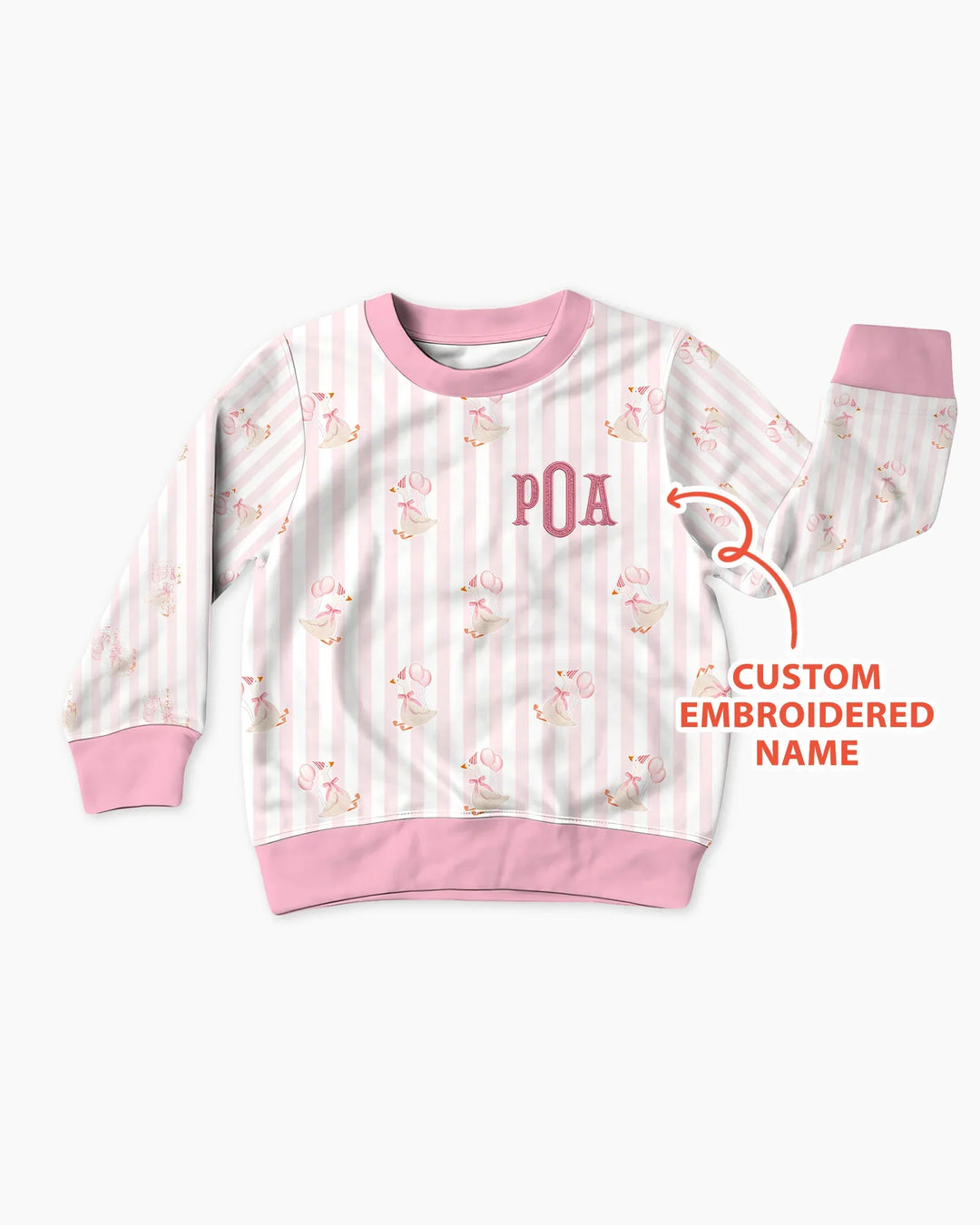 Besticktes Geburtstagskind Bambus Crewneck Sweatshirt mit Wunschnamen