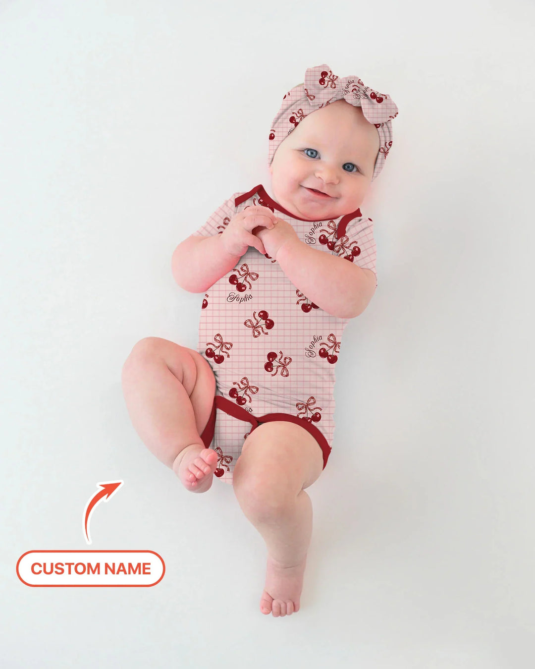 Cherry Mom and Me Bamboo Bodysuit