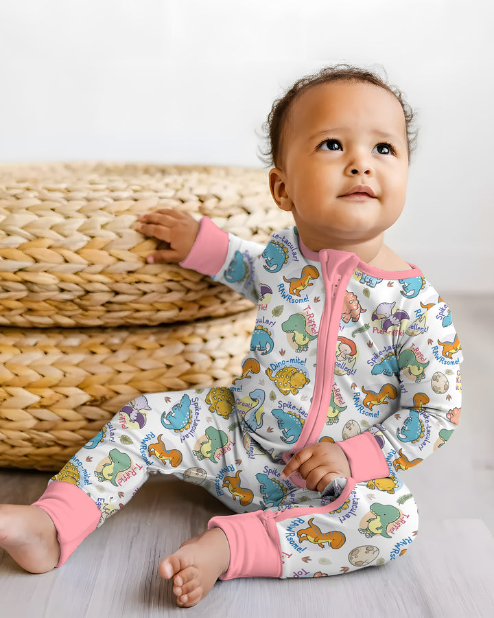 Cute Dinosaur Pun Bamboo Convertible Zippy