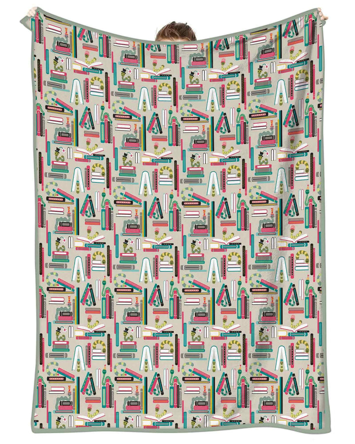 Bookworm Adventures Bamboo Blanket