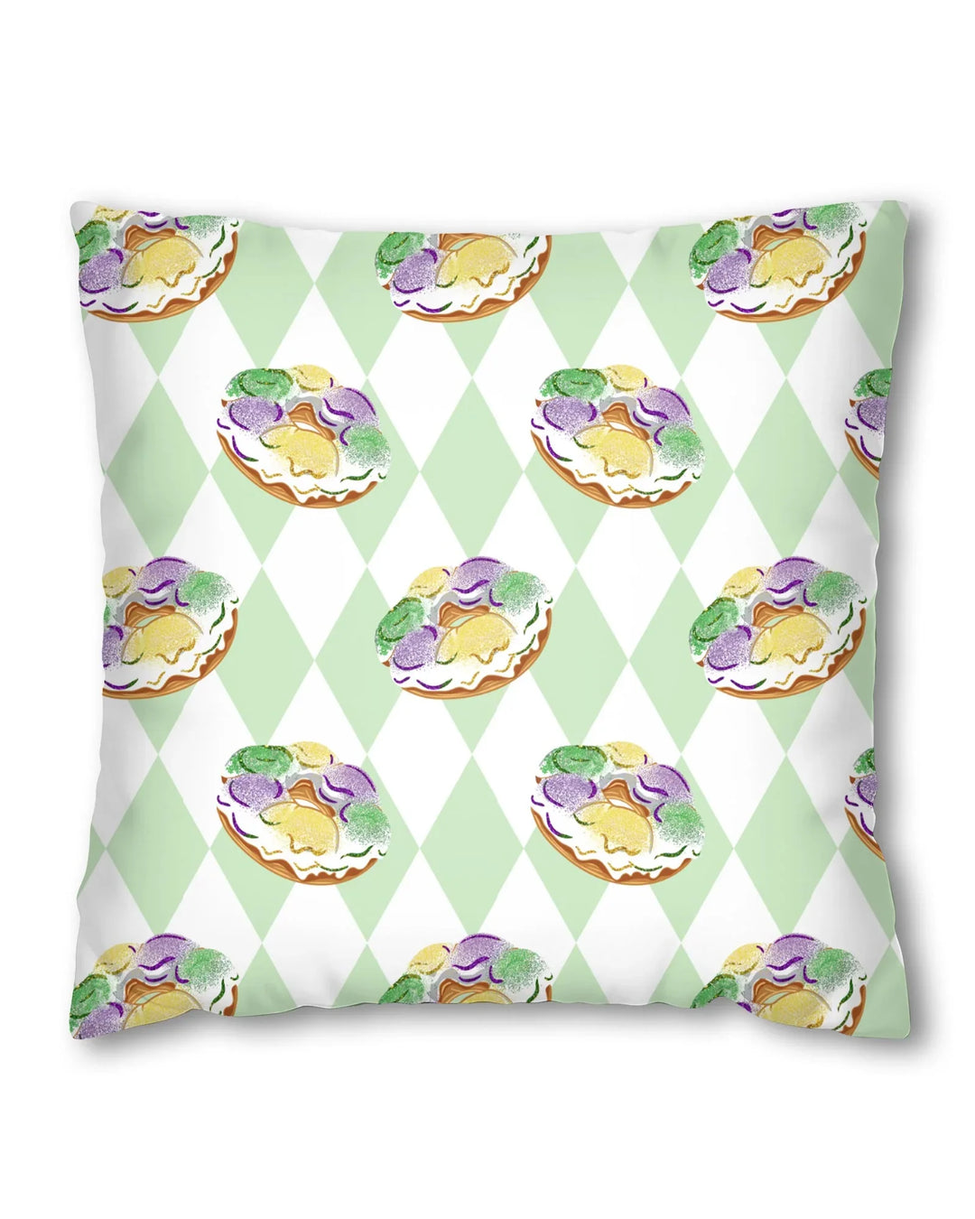 Mardi Gras Donut Bamboo Pillow Case