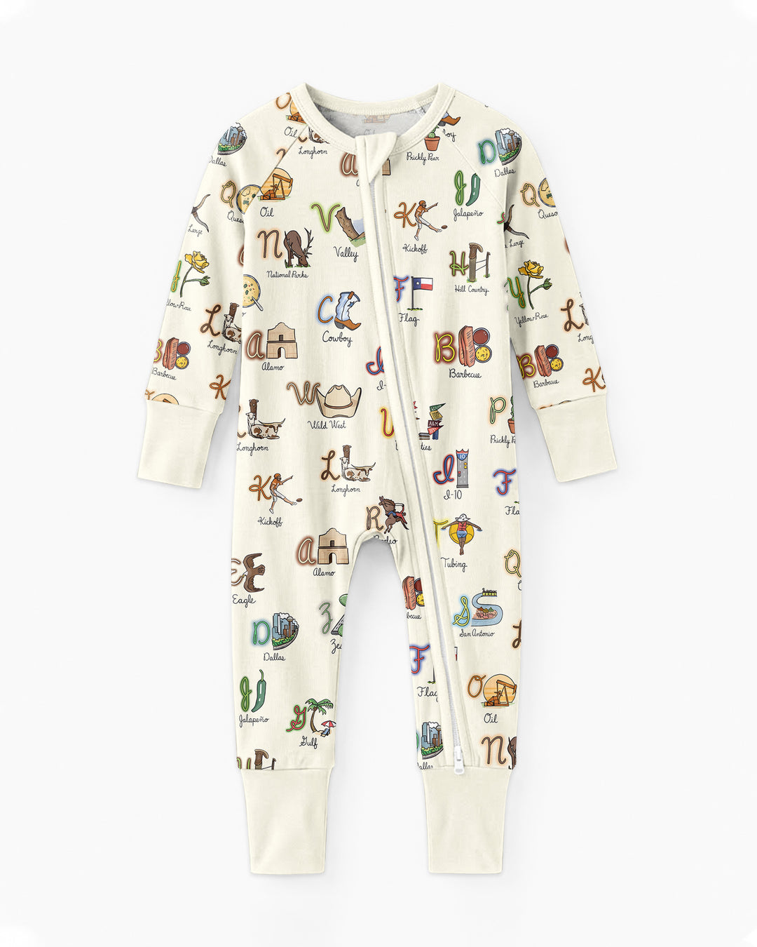 Texas Alphabet Bamboo Convertible Zippy