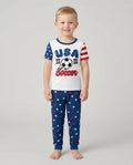 Zweiteiliges, kurzärmliges Pyjama-Set mit Marienkäfern