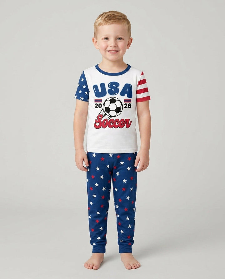 Zweiteiliges, kurzärmliges Pyjama-Set mit Marienkäfern