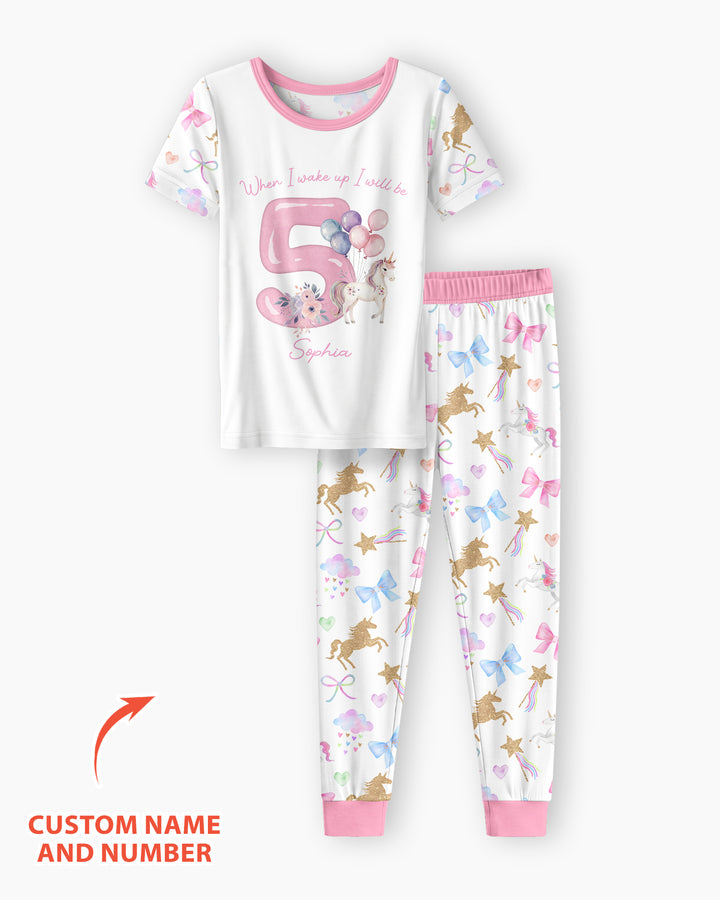 Zweiteiliges, kurzärmliges Pyjama-Set mit Marienkäfern