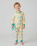 Summer Fruits Surfing On God's Promises Bamboo Two Piece Long Sleeve Pajama Set