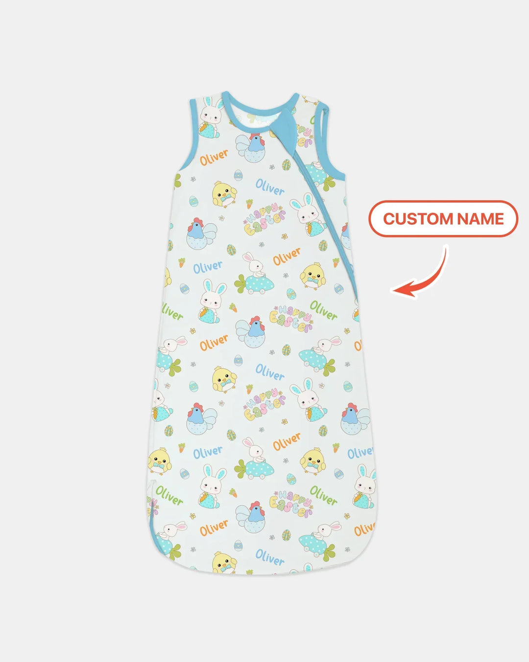 Custom name Happy Easter Bamboo Sleep Bag