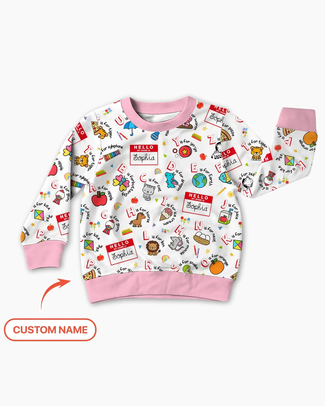 Custom Template Bambus-Rundhals-Sweatshirt