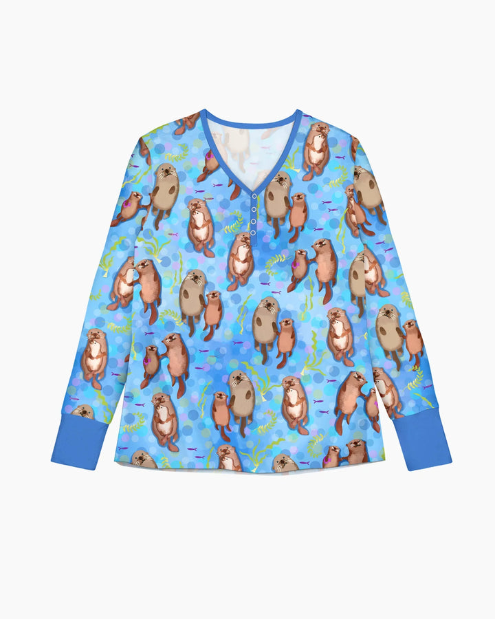 Otterly Together Bamboo Women Pajama Set
