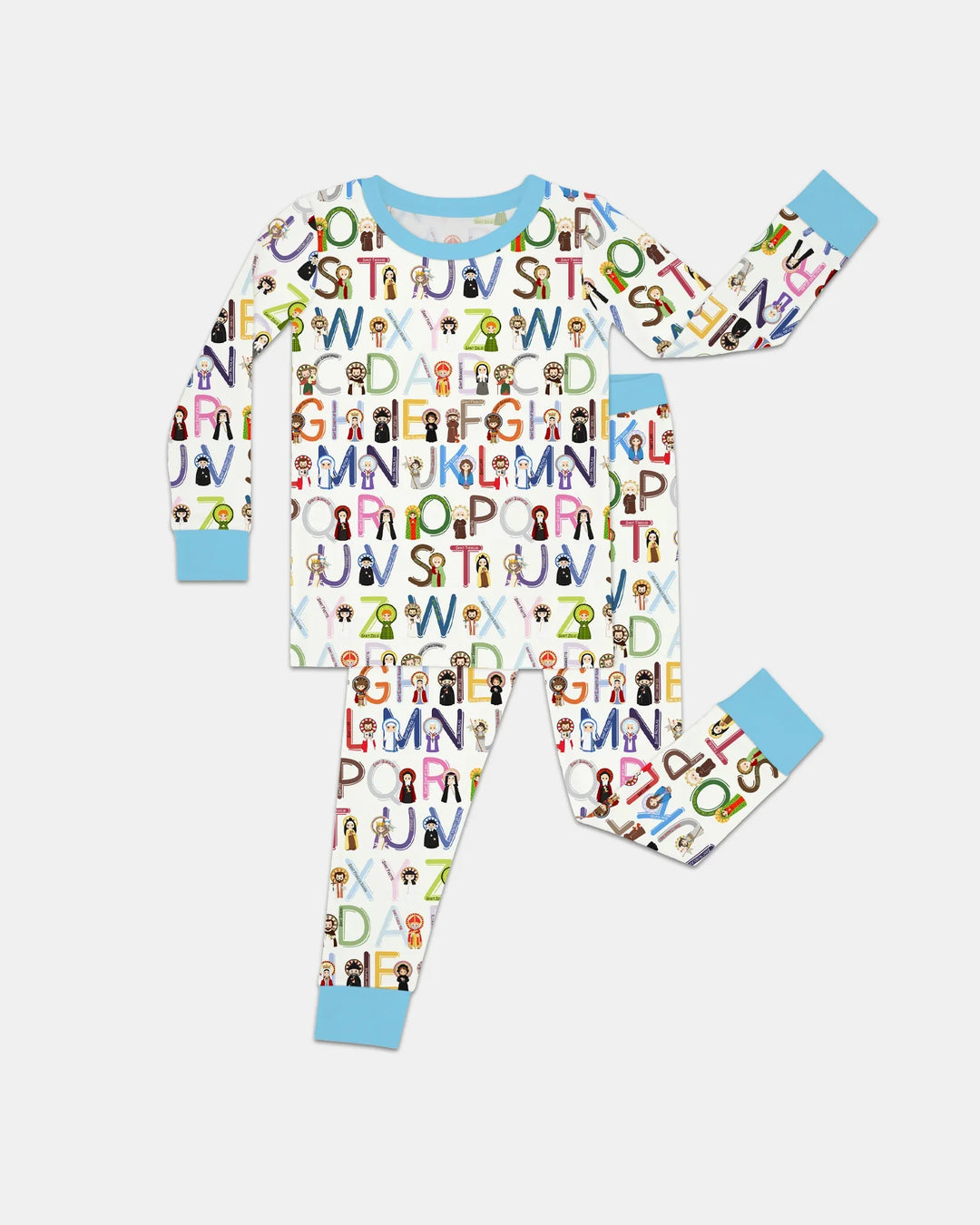 Saint ABCs Bamboo Two Piece Long Sleeve Pajama Set